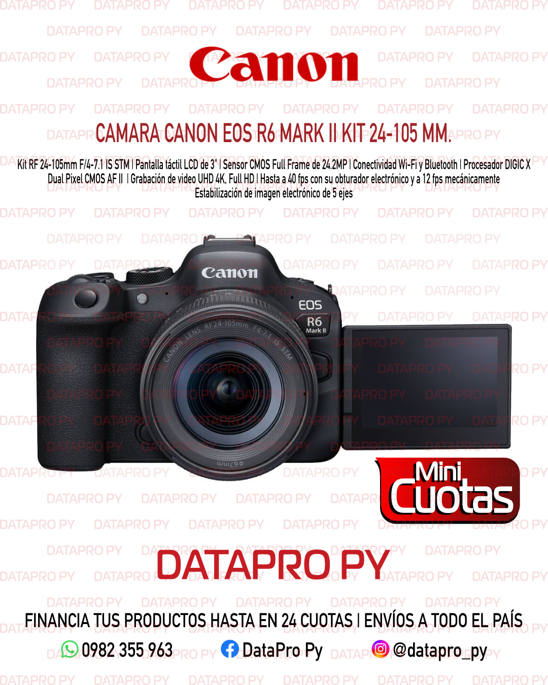 Canon EOS R6 Mark II Kit 24-105mm. F/4-7.1 IS STM